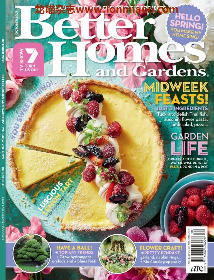 [澳大利亚版]Better Homes and Gardens 美好家园生活杂志 2021年10月刊